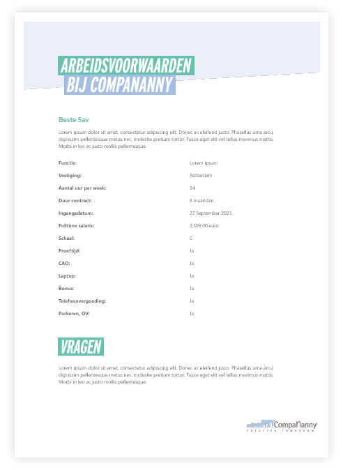 arbeidsvoorwaarden – 4