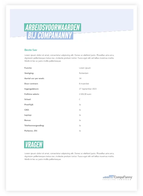 arbeidsvoorwaarden – 4